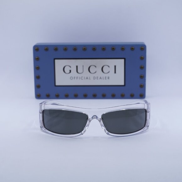 Final Price! Gucci GG1492SA 002 Transparent/Grey Sunglasses - Picture 3 of 12